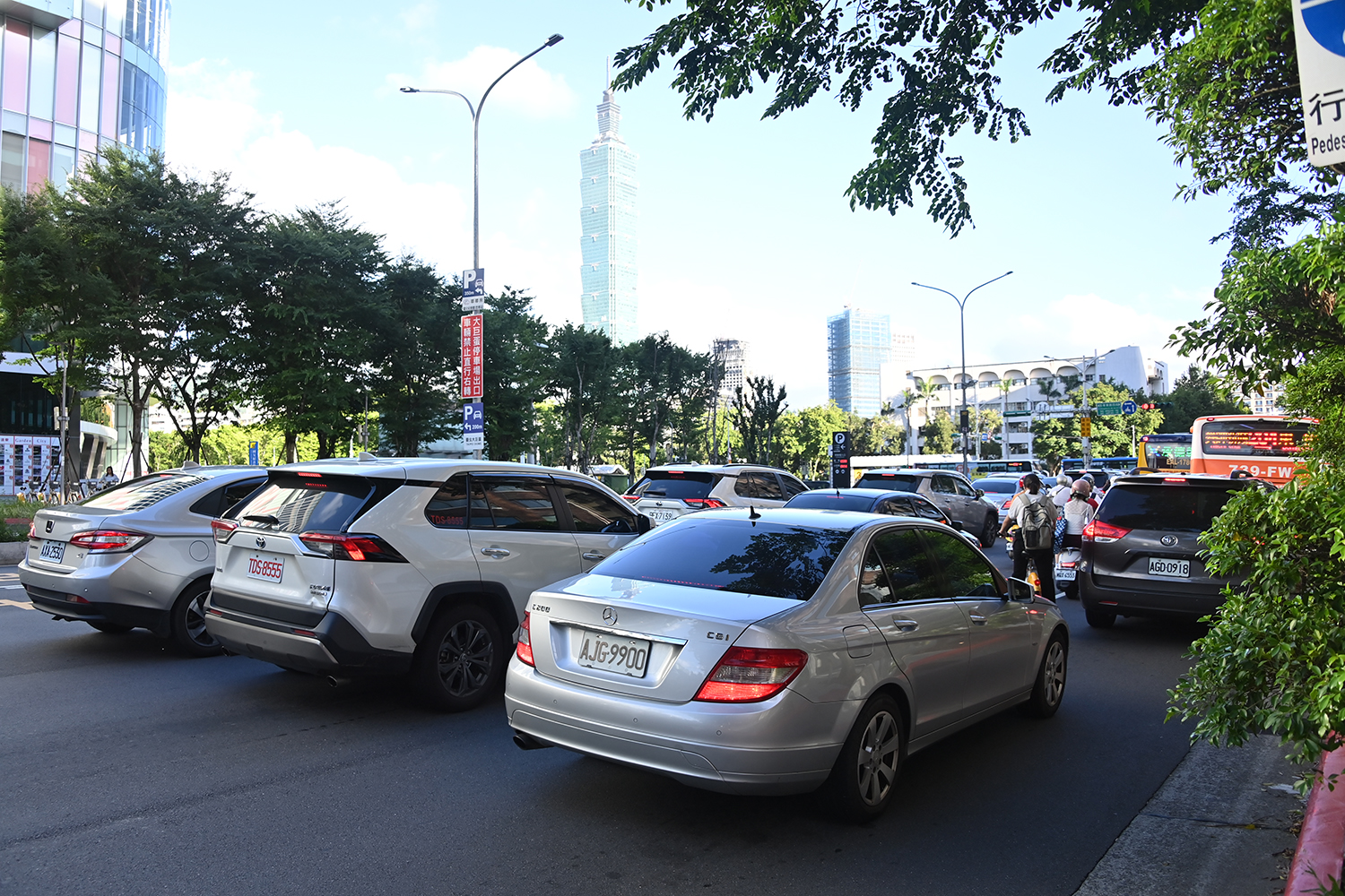 台湾の市街地の様子