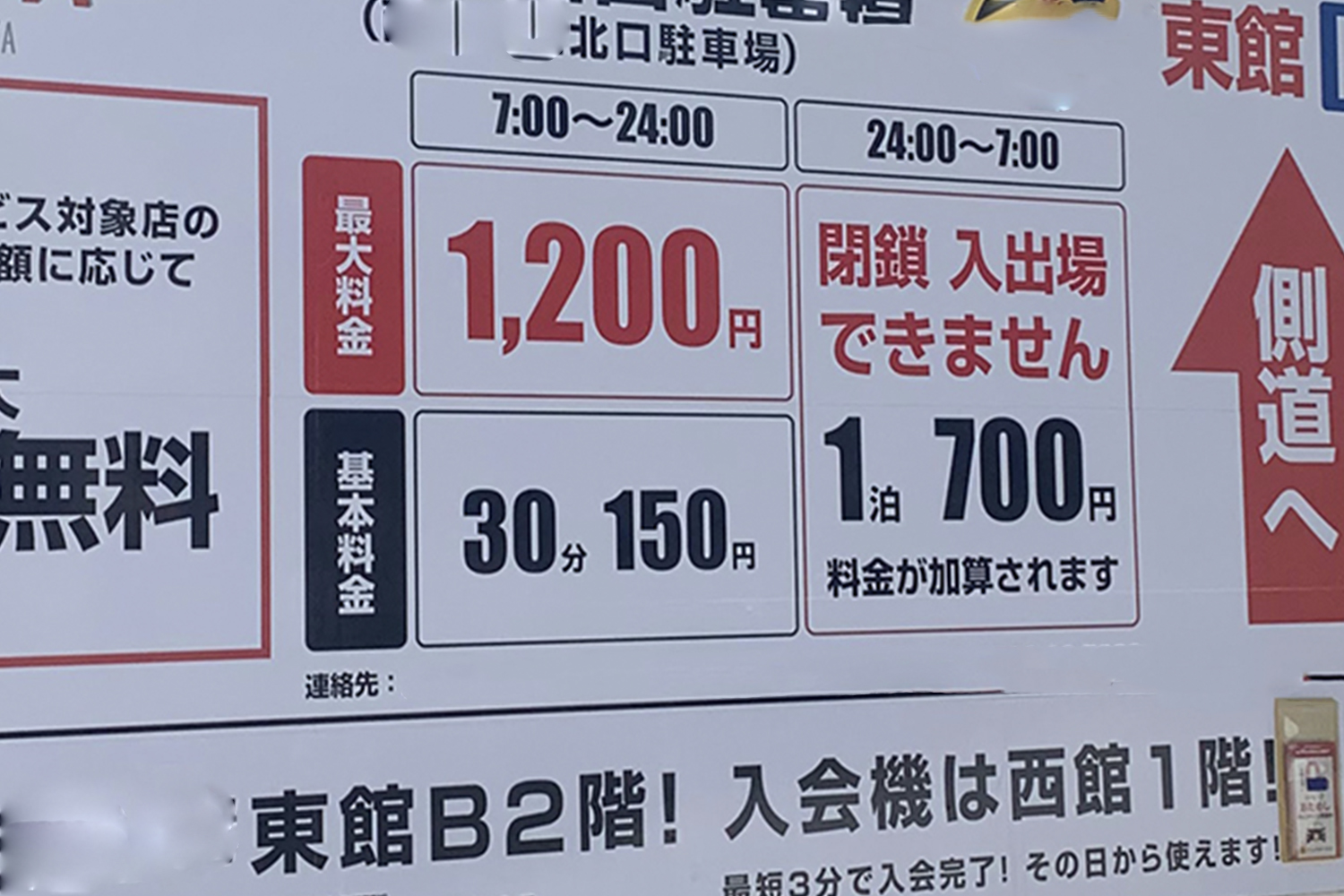 駐車料金のイメージ