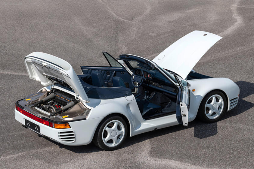 ポルシェ唯一のスーパーカー「959」にはたった一台だけオープンモデルが存在した！　その価値２億円超えの知られざる誕生エピソード