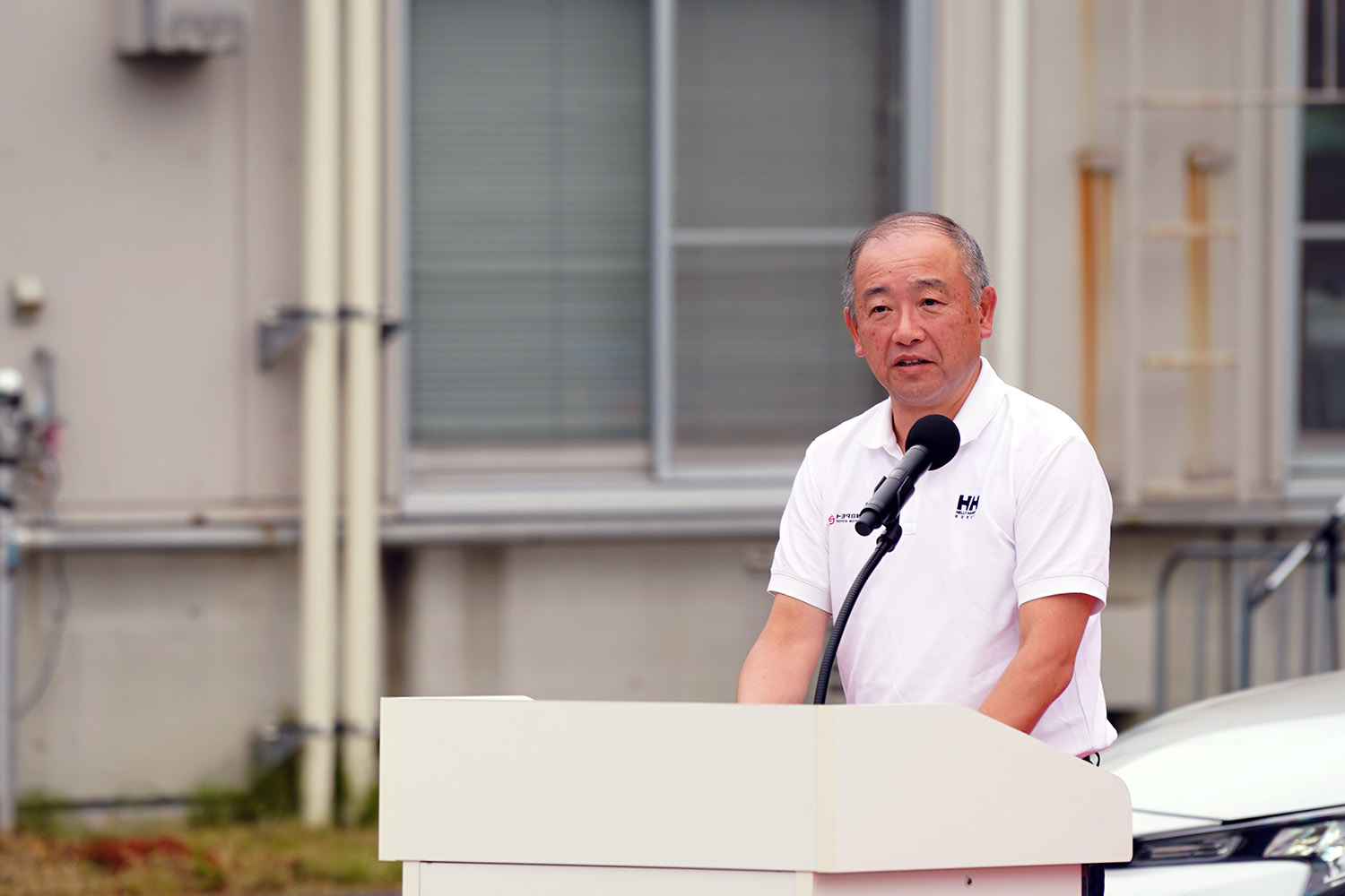 登壇したトヨタ自動車東日本の石川洋之社長