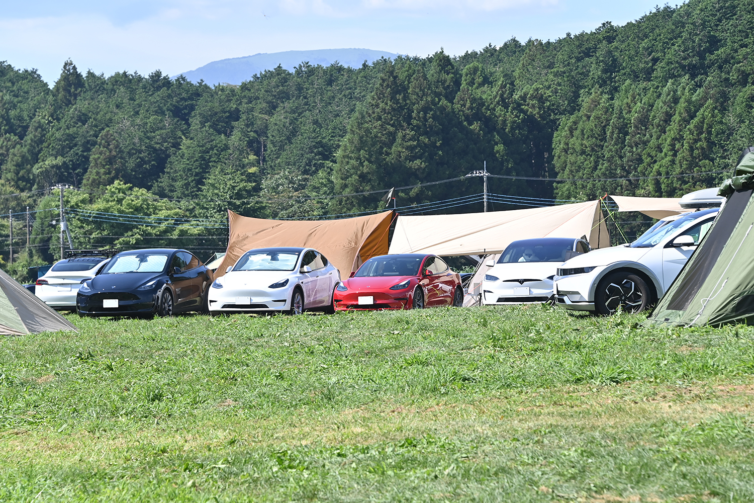 「EV SUMMER CAMP 2025」に参加する車両