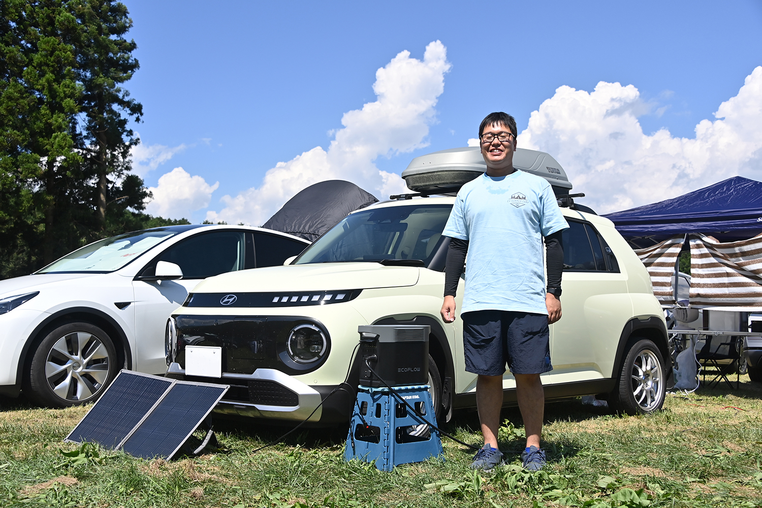 ヒョンデ・インスターとオーナーの久保裕貴さん（30代・和歌山県）