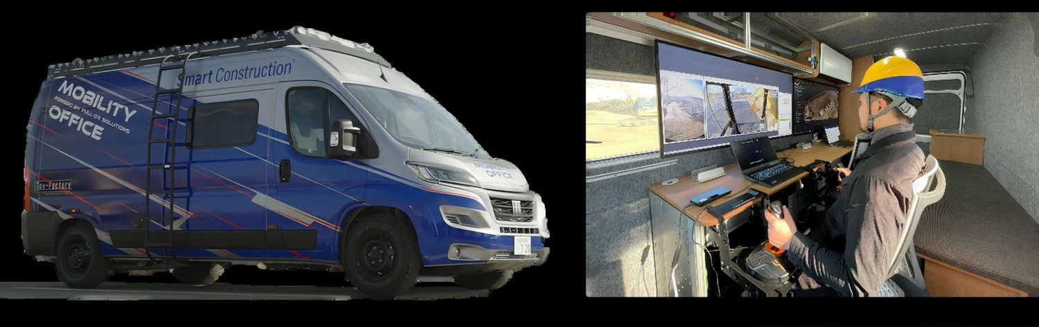 コマツの建設機械向け遠隔操作システム「Smart Construction Teleoperation」