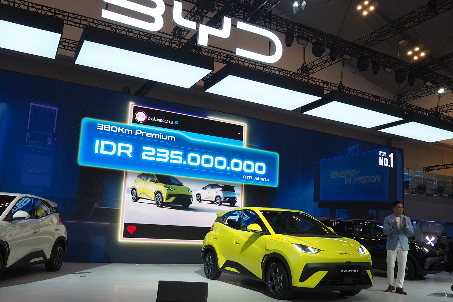 GIIAS2025でのBYDブース