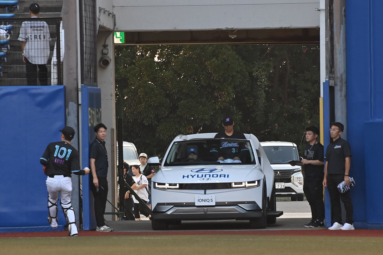 千葉ロッテマリーンズにリリーフカーとしてヒョンデ IONIQ5を２台贈呈 〜 画像22