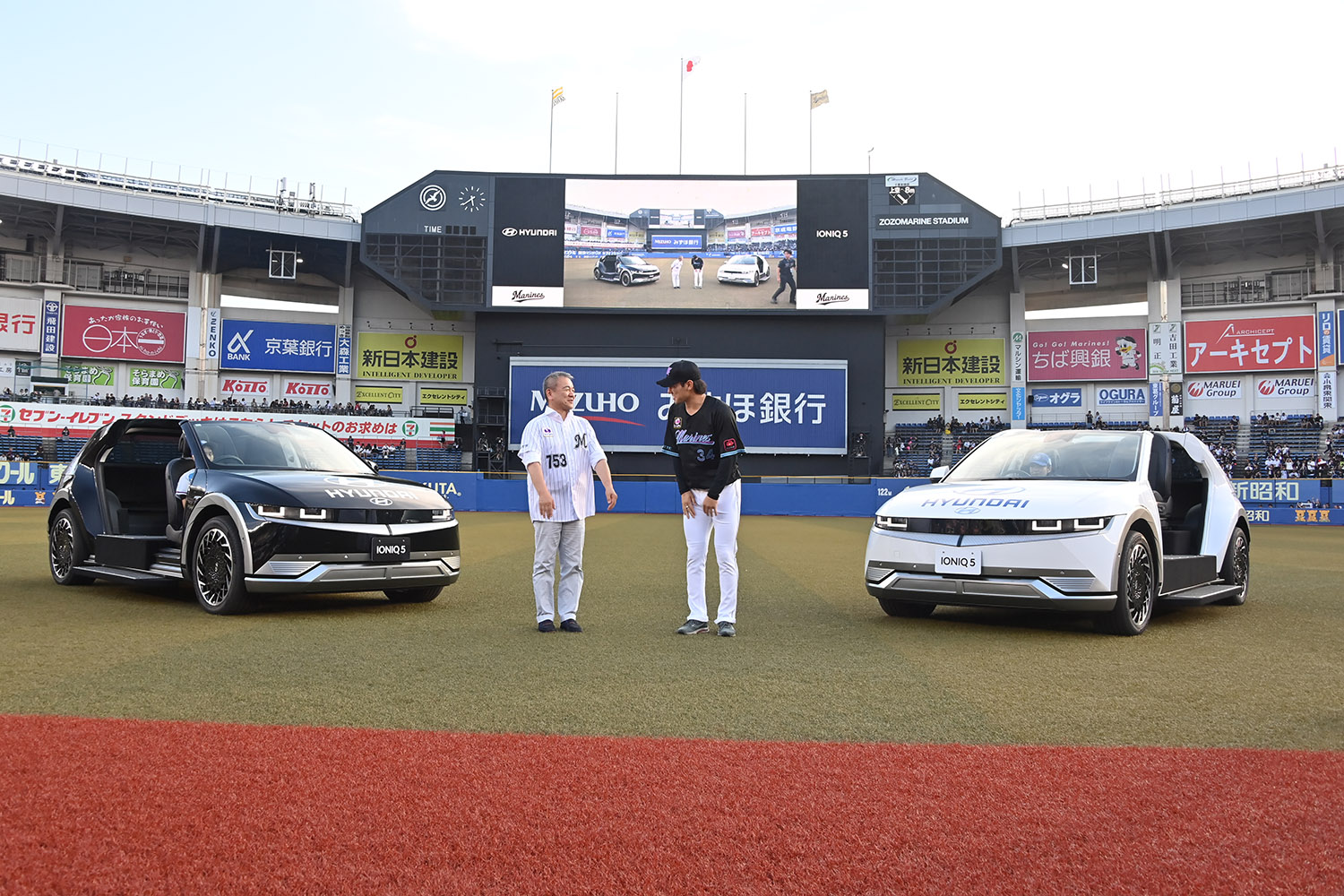 千葉ロッテマリーンズにリリーフカーとしてヒョンデ IONIQ5を２台贈呈 〜 画像28