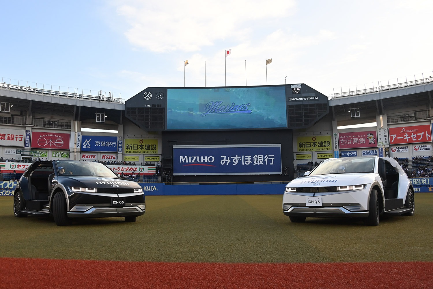 千葉ロッテマリーンズにリリーフカーとしてヒョンデ IONIQ5を２台贈呈 〜 画像5