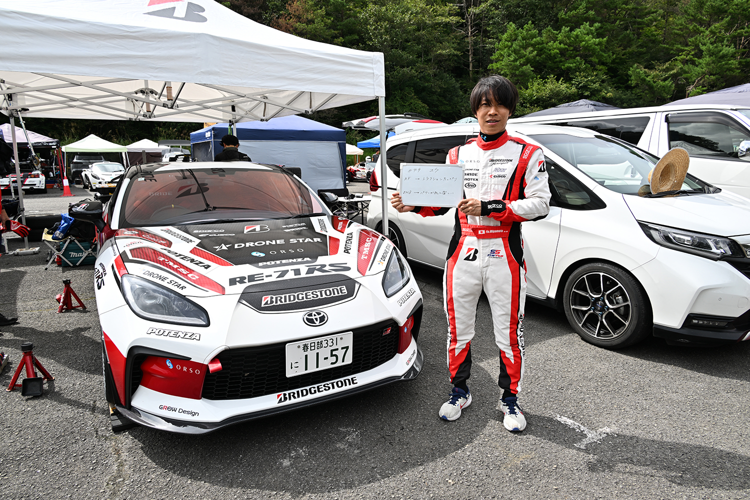 トヨタGR86とユウ選手