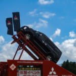 【画像】話題の「超新型デリカミニ」をどこよりも早く展示したのはキャンプ場！　オフロードや登坂の体験もできる「スターキャンプ2025 in 朝霧高原」で三菱車のスゴさを知った 〜 画像11