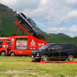 【画像】話題の「超新型デリカミニ」をどこよりも早く展示したのはキャンプ場！　オフロードや登坂の体験もできる「スターキャンプ2025 in 朝霧高原」で三菱車のスゴさを知った 〜 画像12