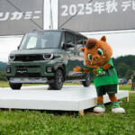 【画像】話題の「超新型デリカミニ」をどこよりも早く展示したのはキャンプ場！　オフロードや登坂の体験もできる「スターキャンプ2025 in 朝霧高原」で三菱車のスゴさを知った 〜 画像4