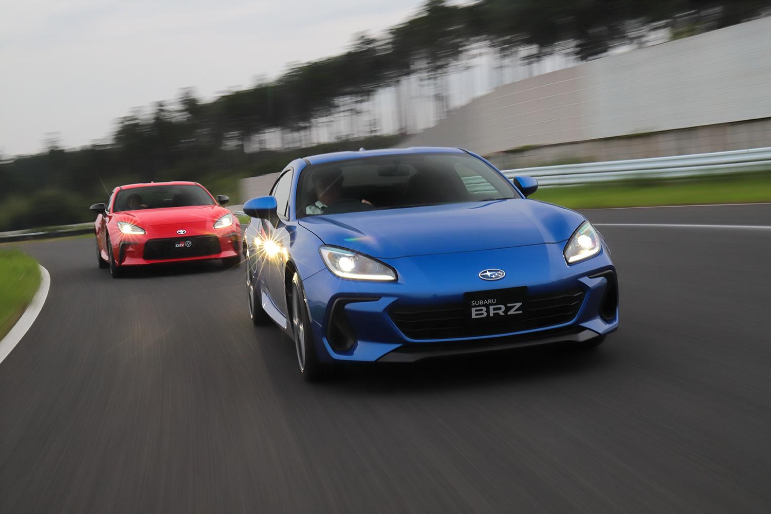 トヨタ「GR86」／スバル「BRZ」の走行シーン