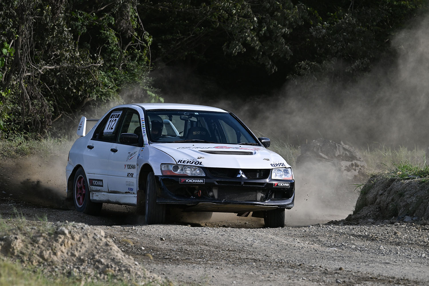 三浦選手の駆るランサー
