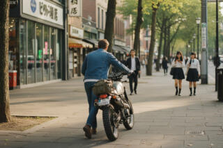 バイクを手押しした場合の扱いは歩行者になるって本当？