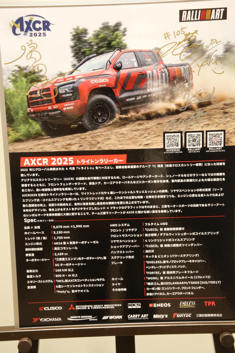 チーム三菱ラリーアートがAXCR2025優勝報告会を実施 〜 画像4