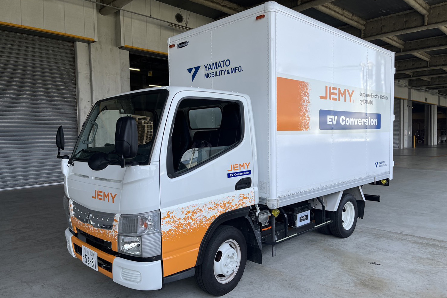 ヤマトモビリティ＆MfgのコンバージョンEVのJEMYのフロントスタイリング