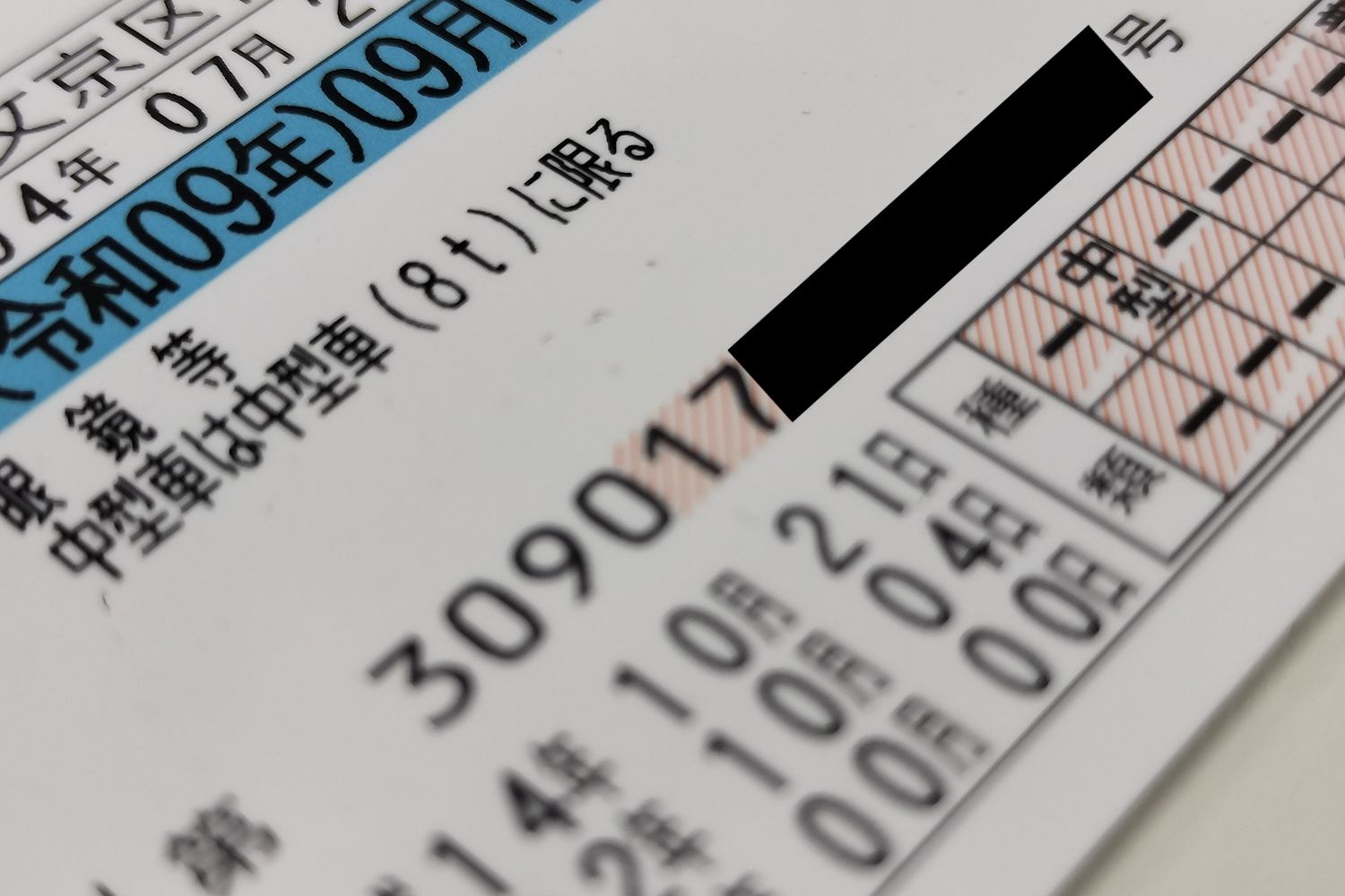 12桁の免許番号