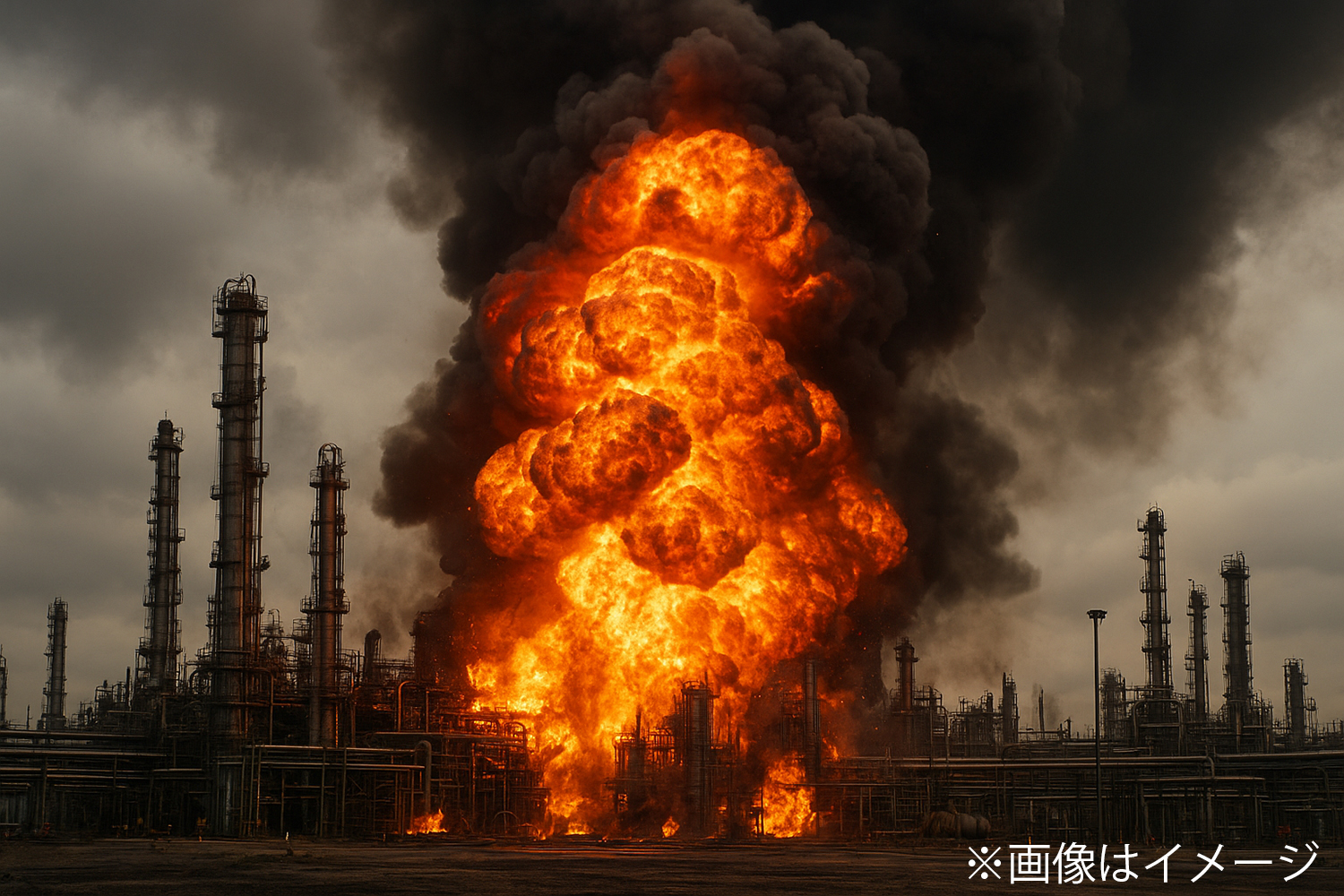 製油所の爆発事故のイメージ画像 〜 画像9