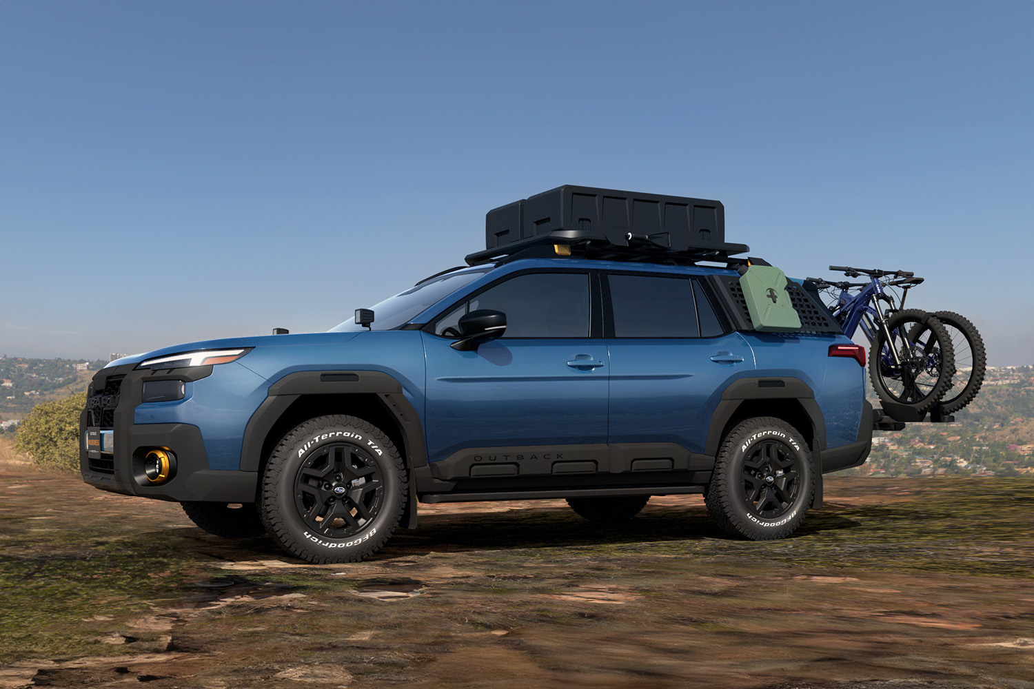 スバルOutback Wilderness prototypeのフロントスタイリング
