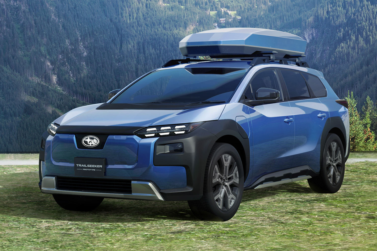 スバルTrailseeker日本仕様プロトタイプのフロントスタイリング