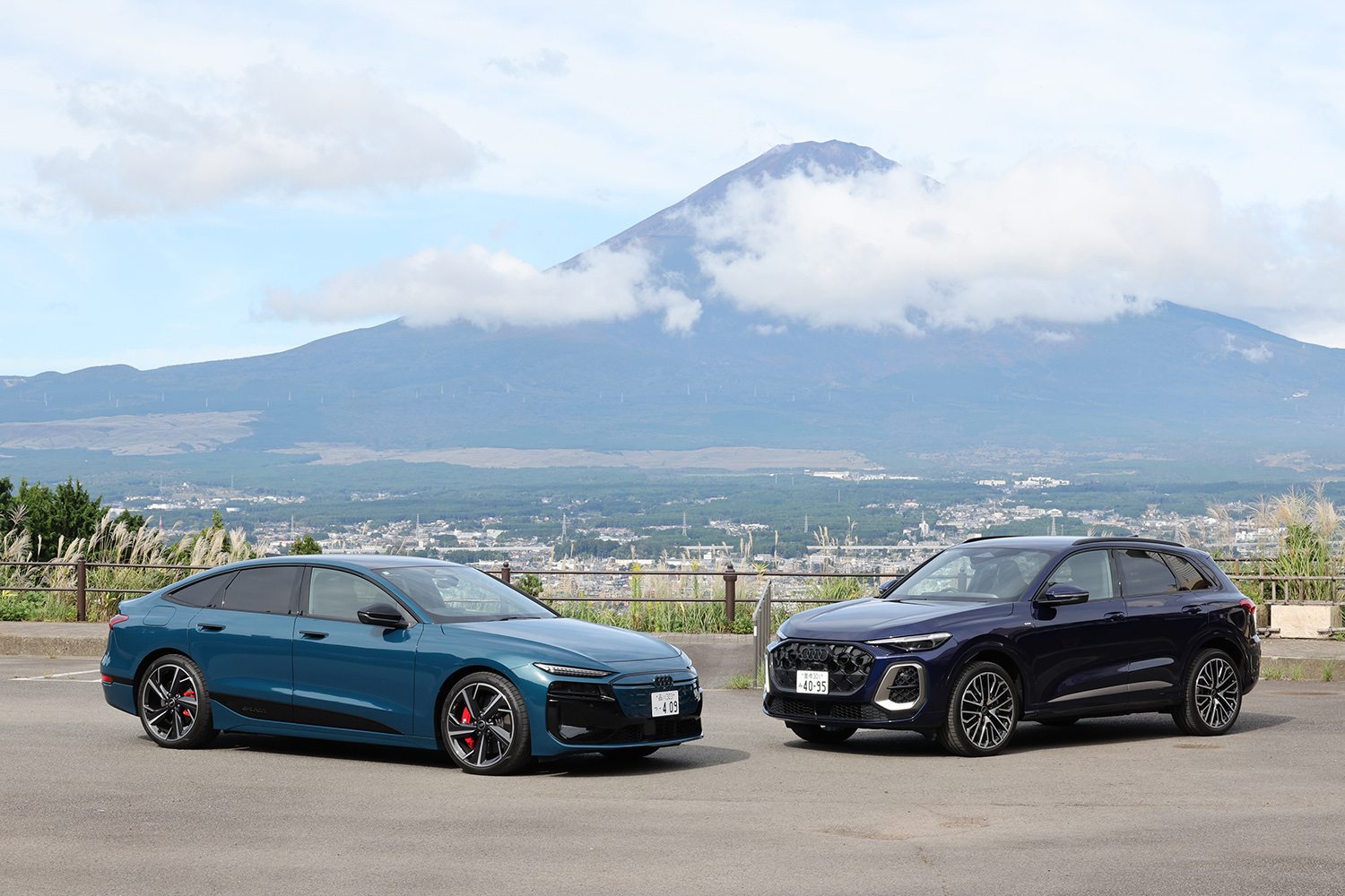 アウディS6スポーツバックe-tronとQ5エディションワンのフロントスタイリング