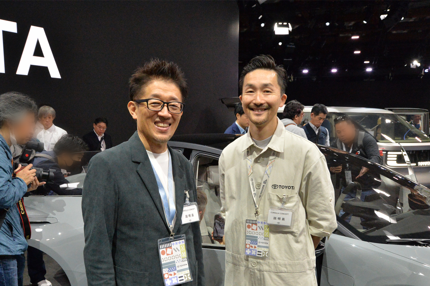 トヨタのデザイン長の郷さんとチーフデザイナーの佐藤さん