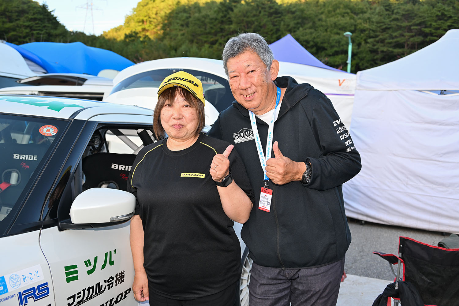 高橋悟志選手と箕作裕子選手