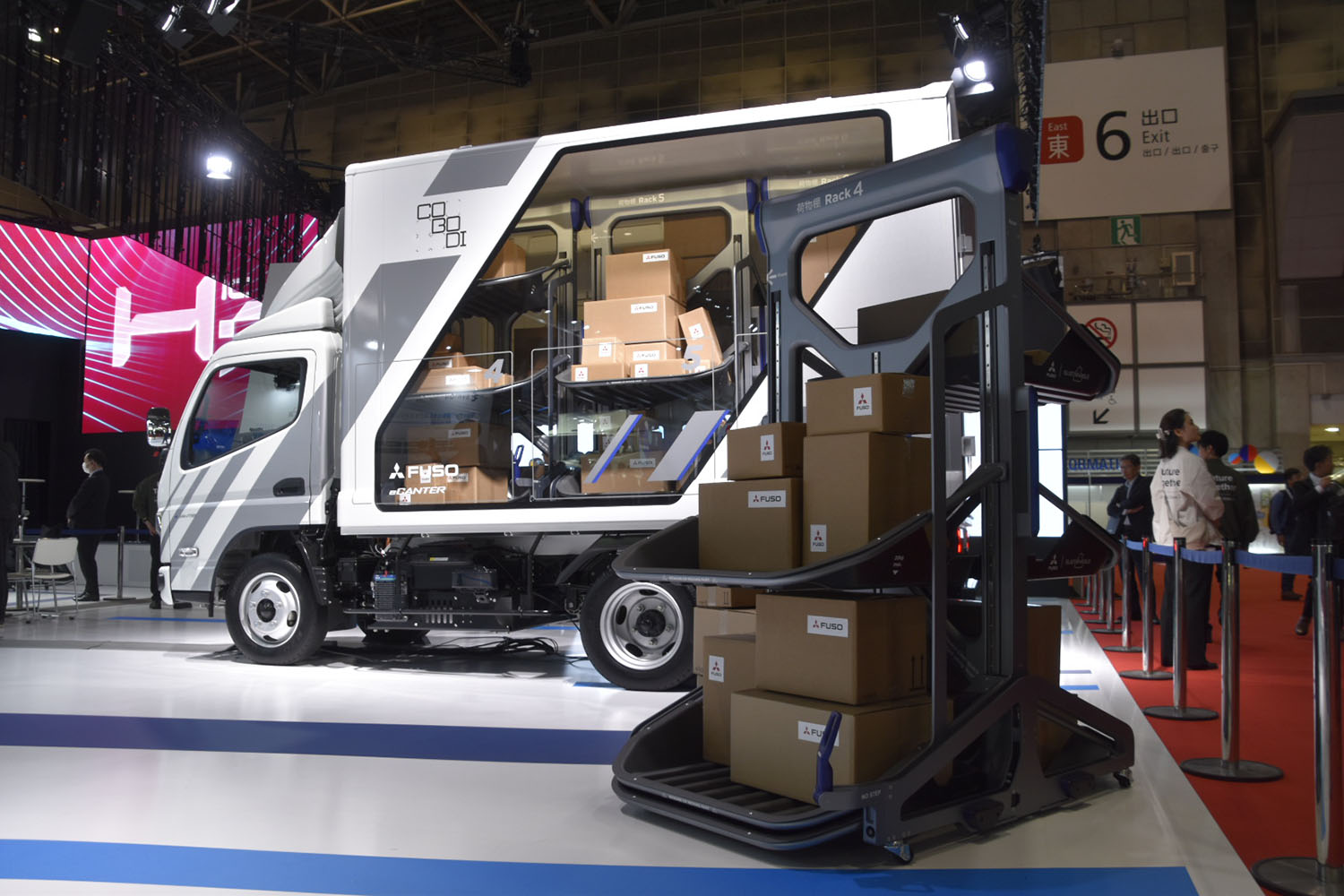 COBODIモジュールとそれを組み込んだeキャンター