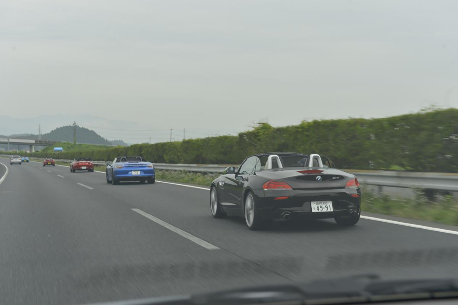 車間距離をあけるイメージ