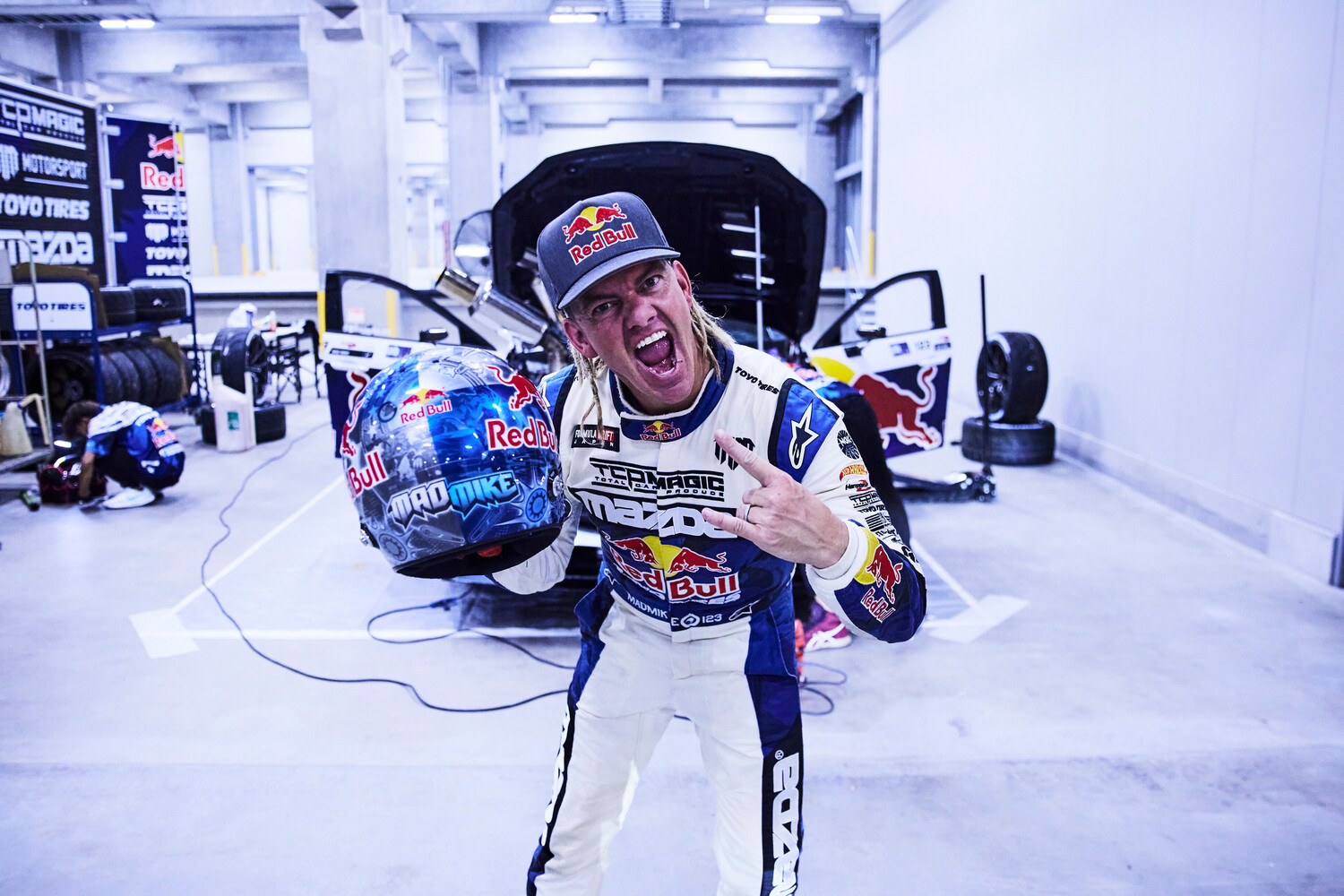 イベントでドリフトを披露したマッド・マイク選手　photo:Maruo Kono / Red Bull Content Pool