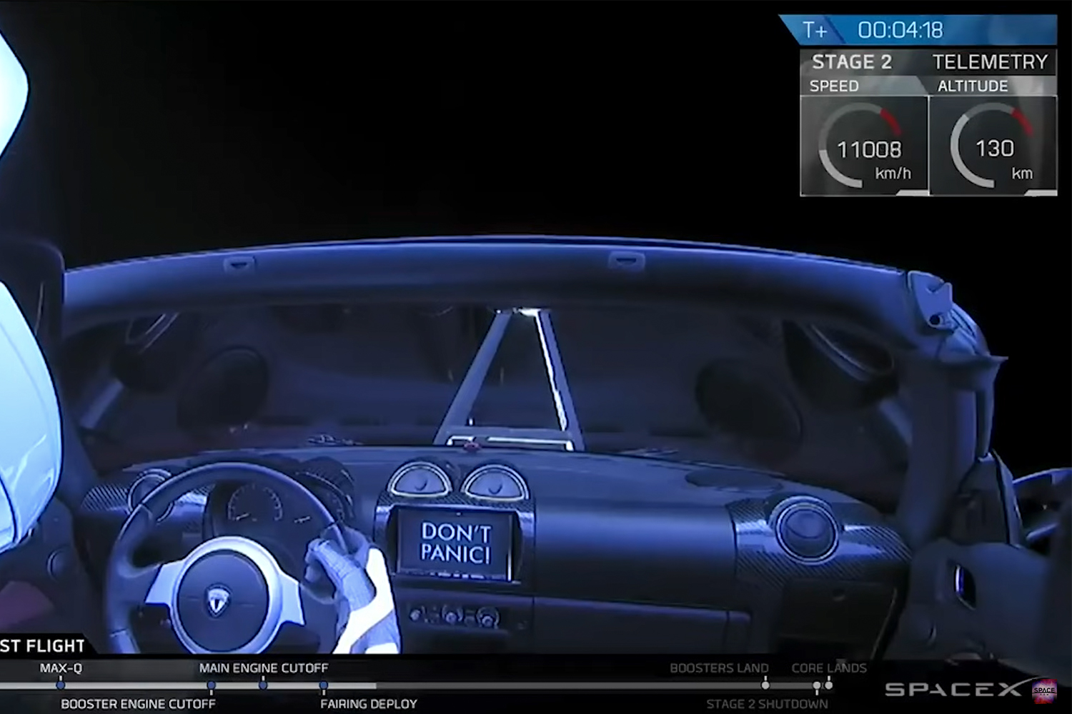 宇宙を周回するテスラ・ロードスター 〜 画像7