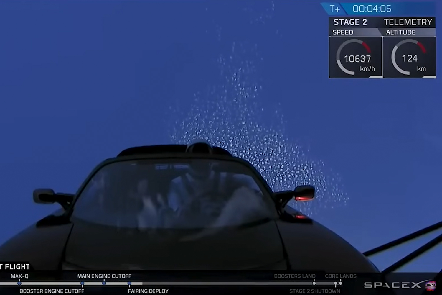 宇宙を周回するテスラ・ロードスター 〜 画像6