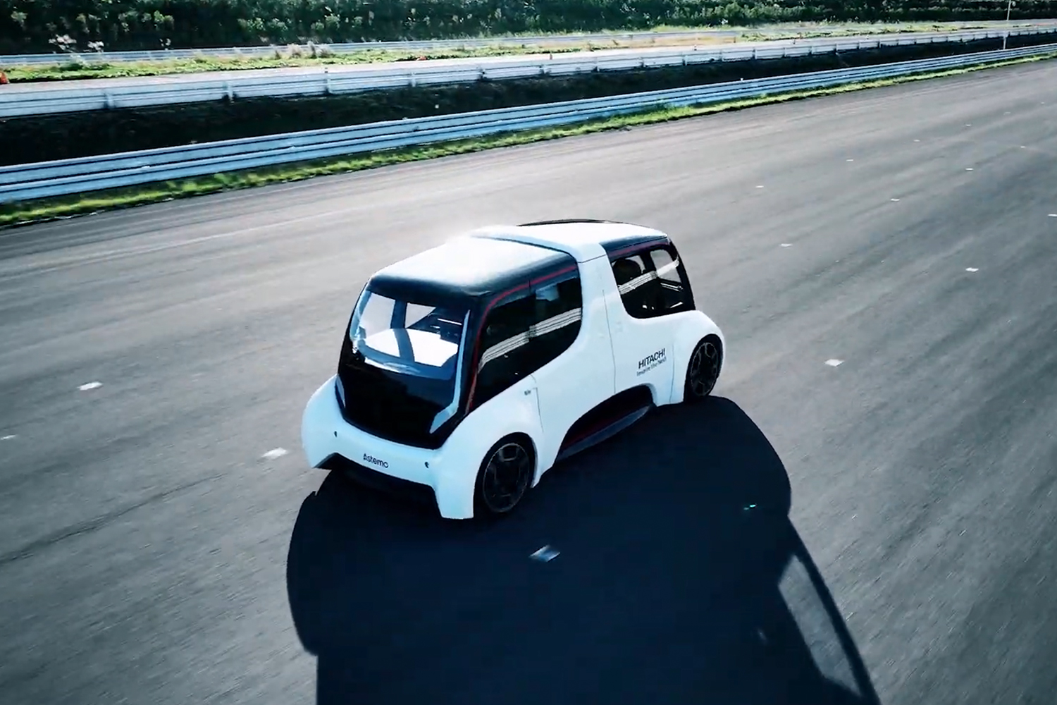 Astemoのインホイールモーター開発用実験車両