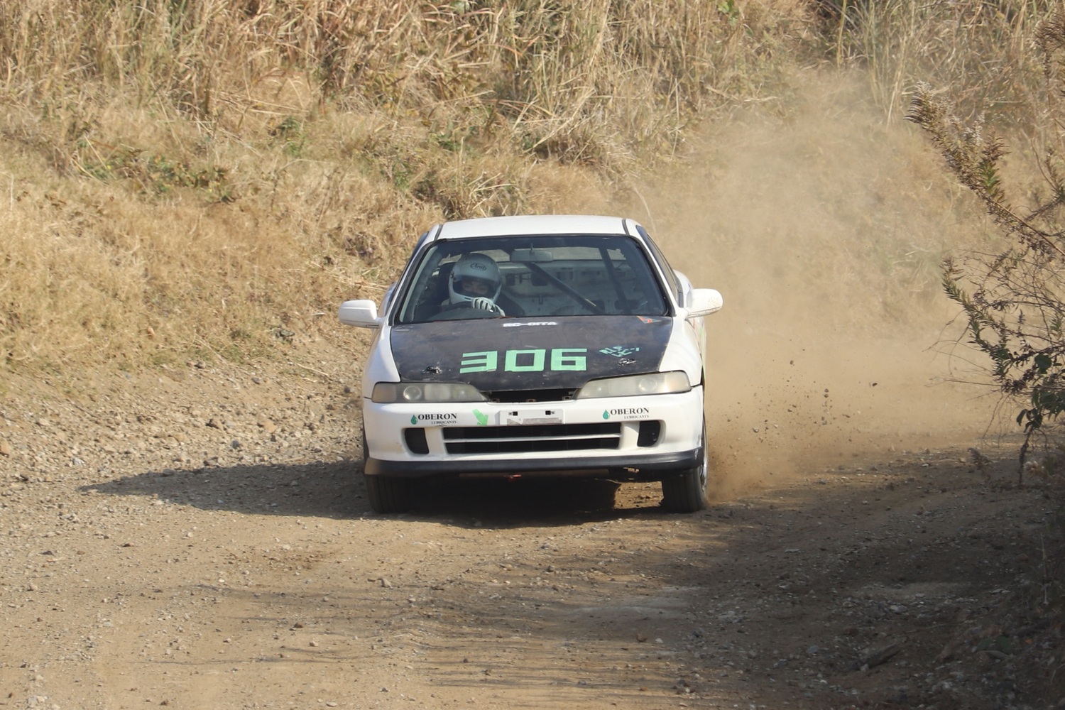 学生ダートトライアル大会の様子
