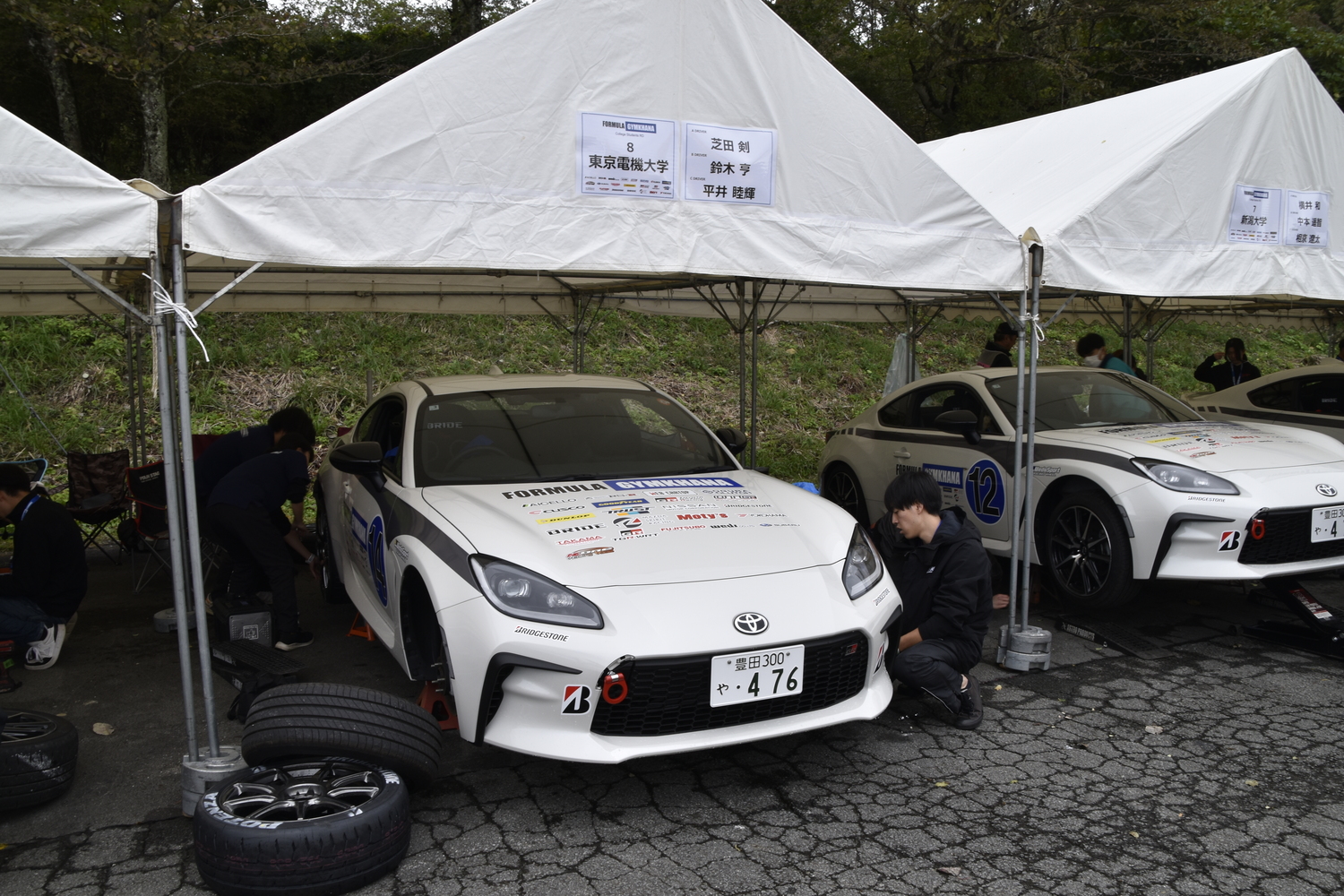 車両を準備する自動車部の学生 〜 画像13