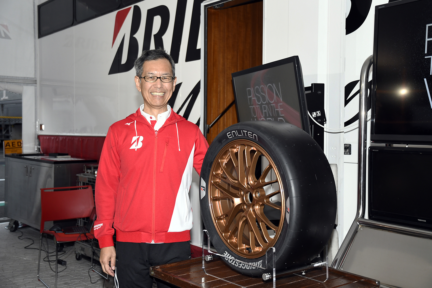 ブリヂストンのグローバルモータースポーツを管掌する常務役員の今井弘氏