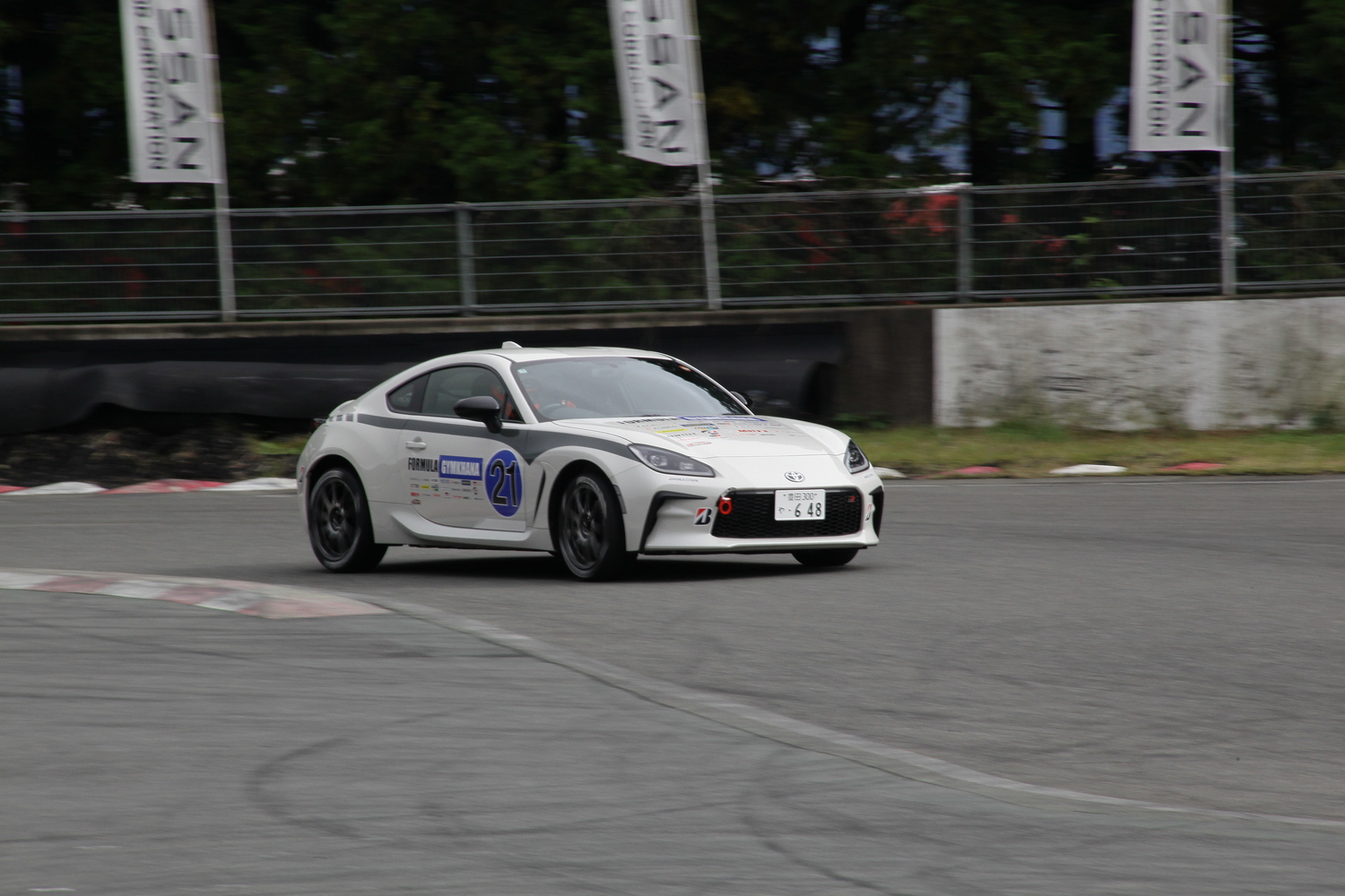 練習走行の様子