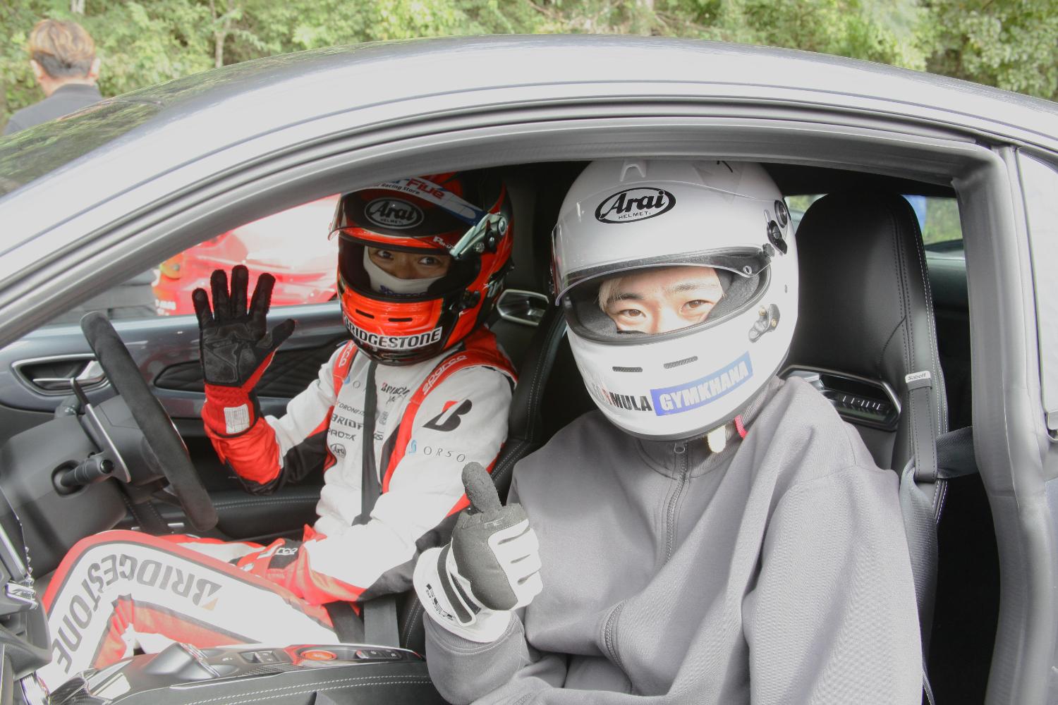 同乗デモ走行の様子