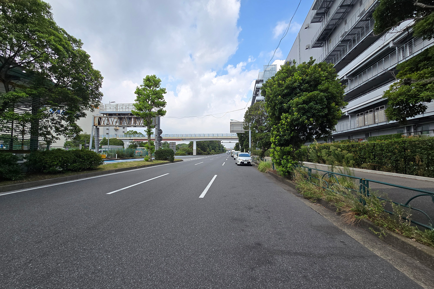 非日常的な風景が広がる埠頭や人工島はドライブにもってこいだった