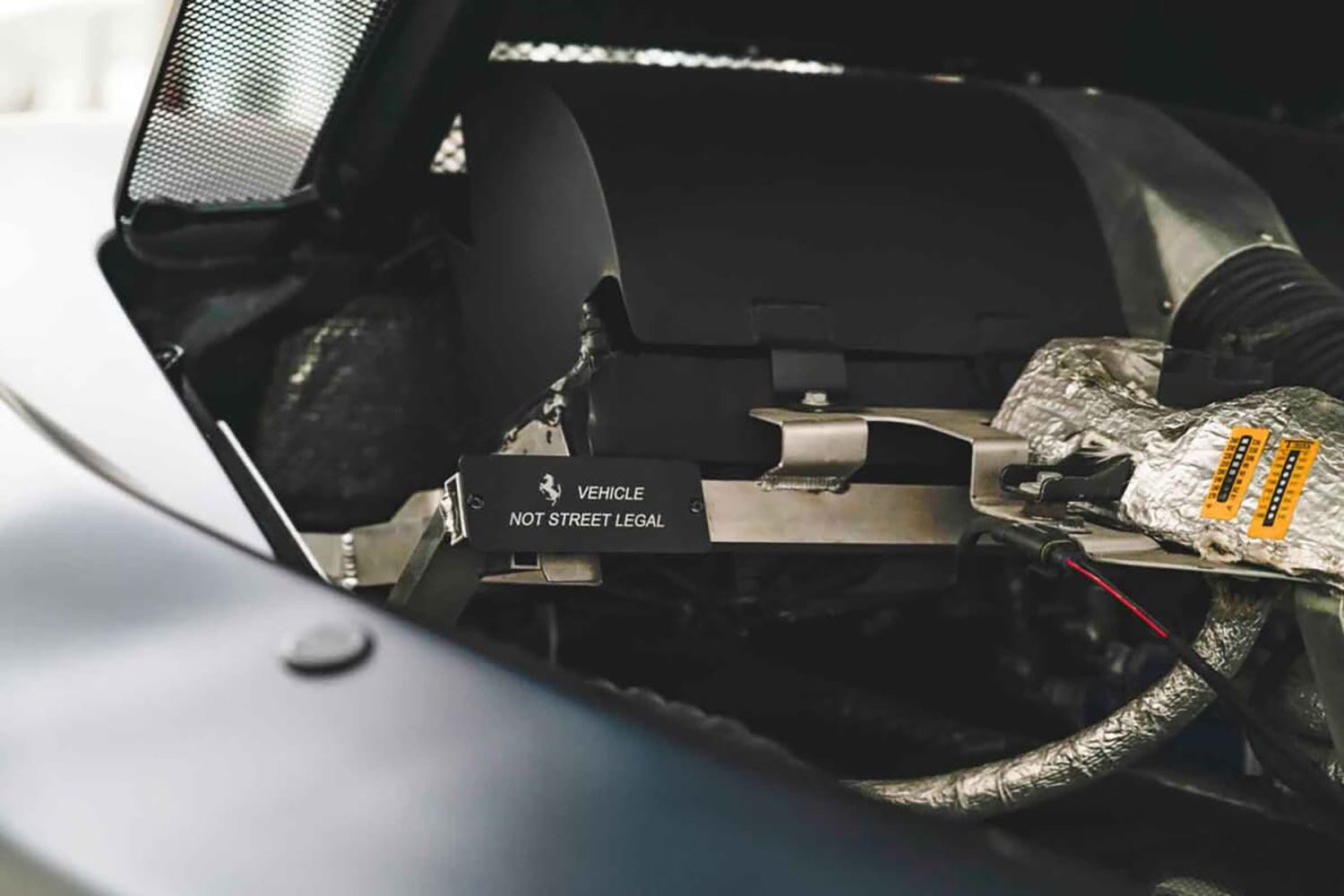 ラ フェラーリの試作車である「F150 M4」のエンジンルーム