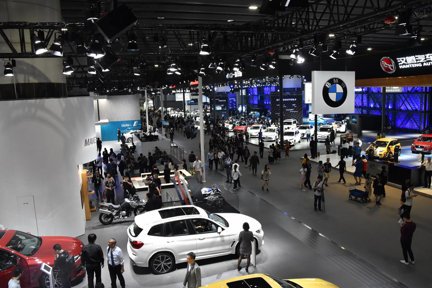 広州車展の会場のようす