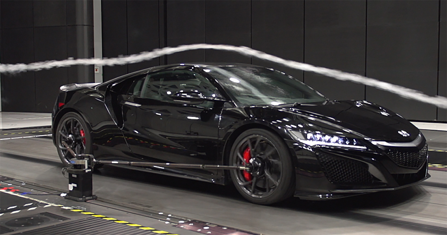 ホンダNSXの風洞テスト