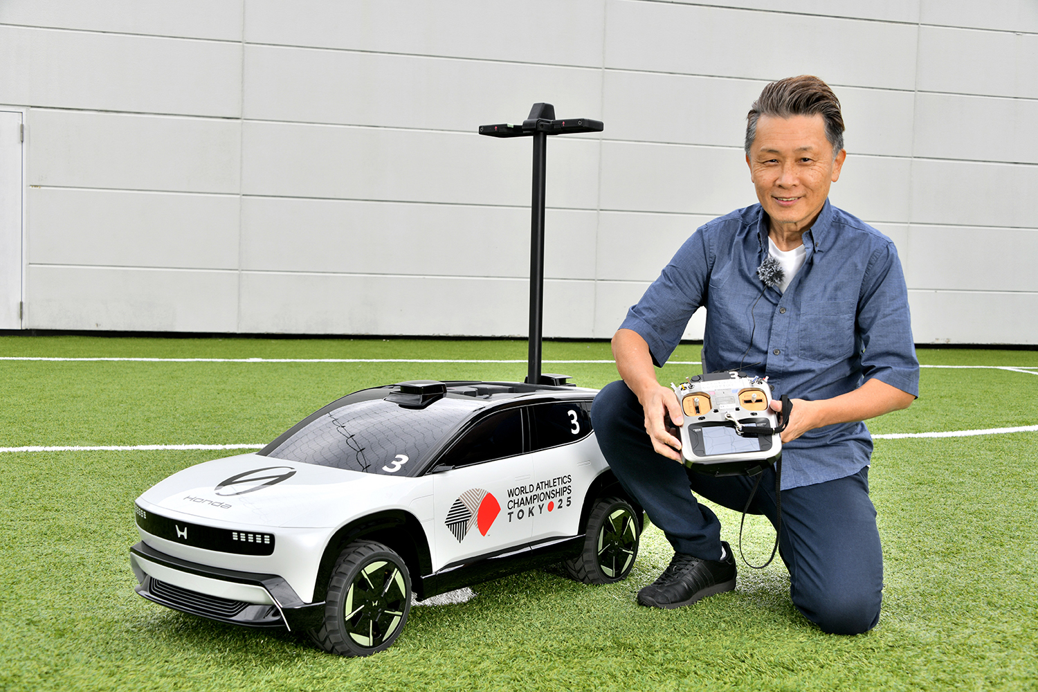 世界陸上で活躍した「Honda 0 RC」の操縦を桂 伸一さんが体験