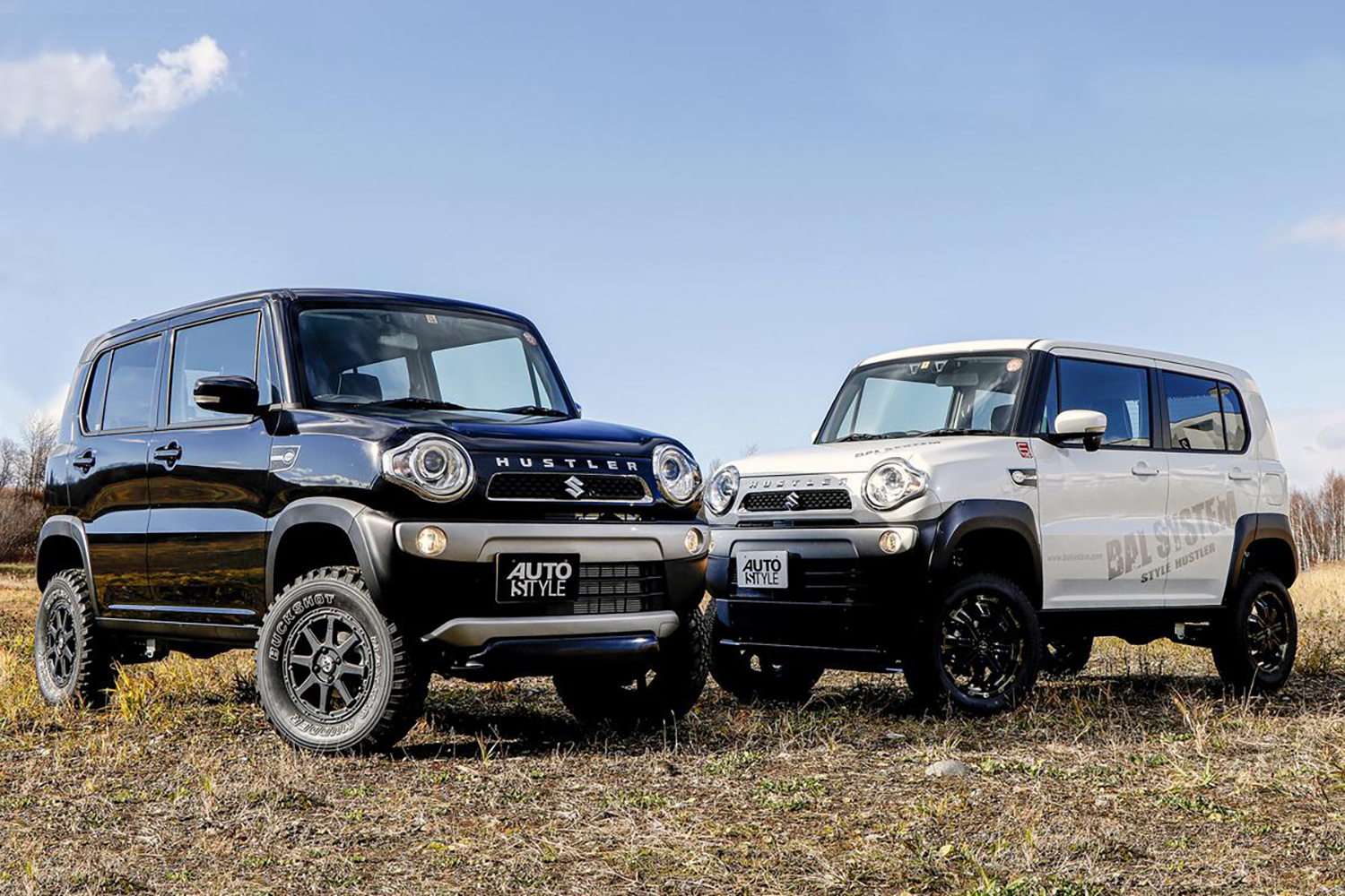 リフトアップされた車両