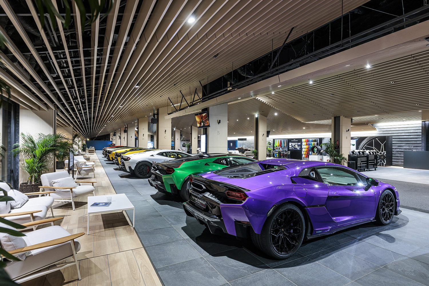 ランボルギーニ・テメラリオのリヤスタイリング