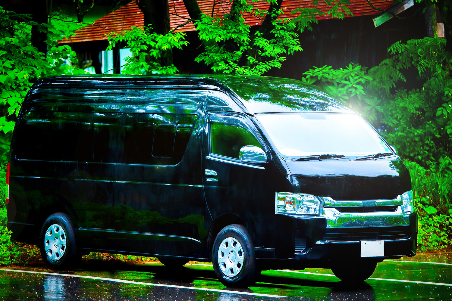 ワンボックスタイプのタクシー