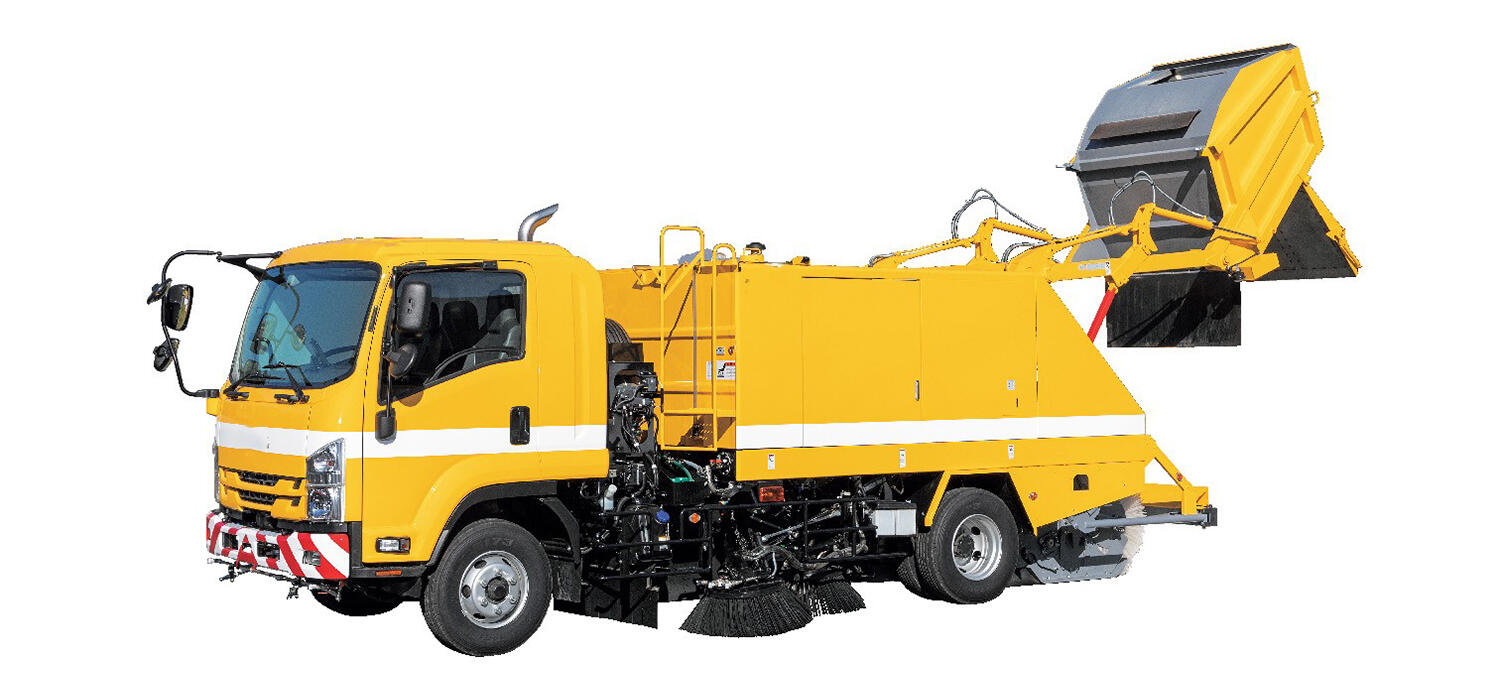 湿式ブラシ式路面清掃車 〜 画像9