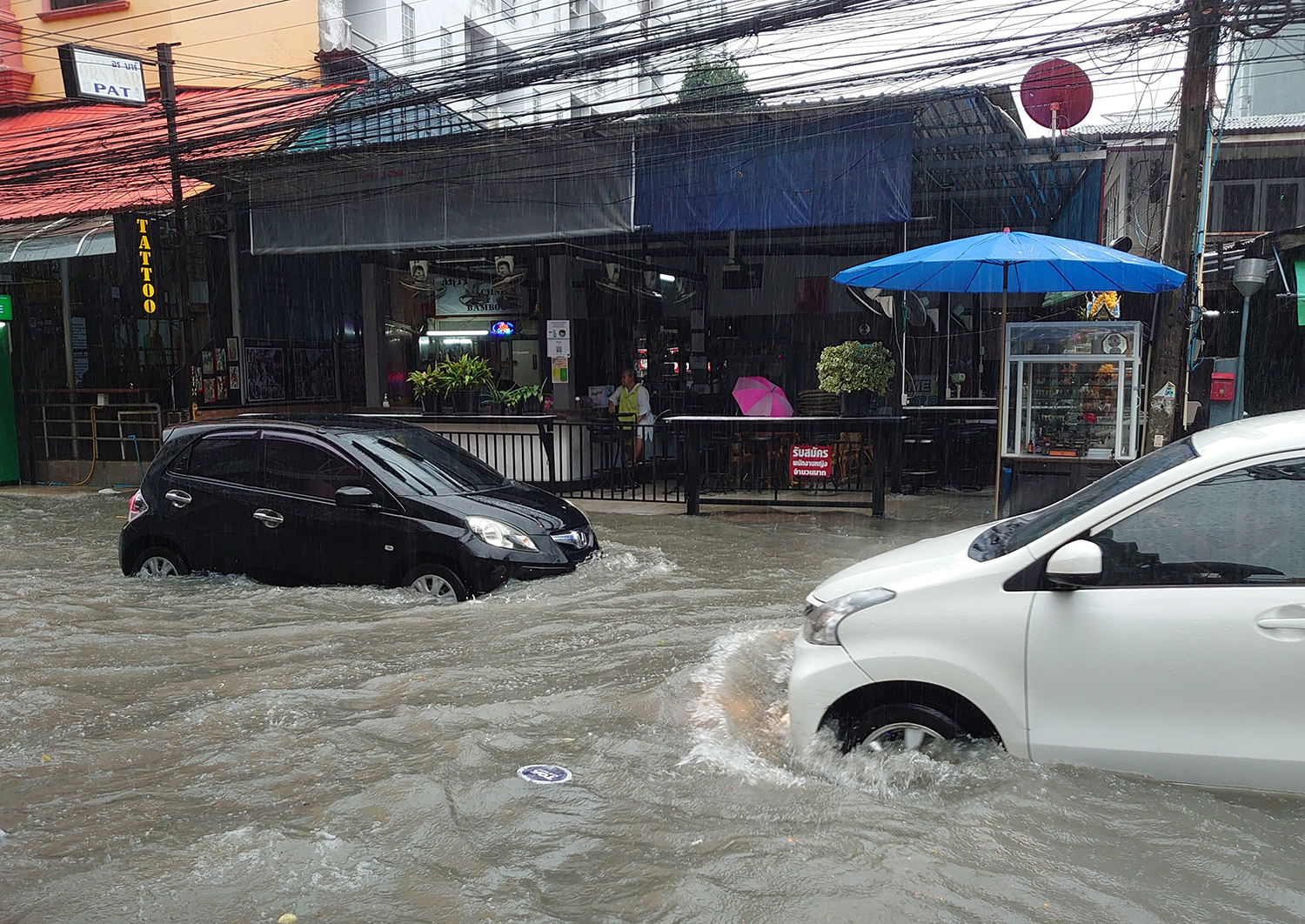 タイで発生した洪水の様子