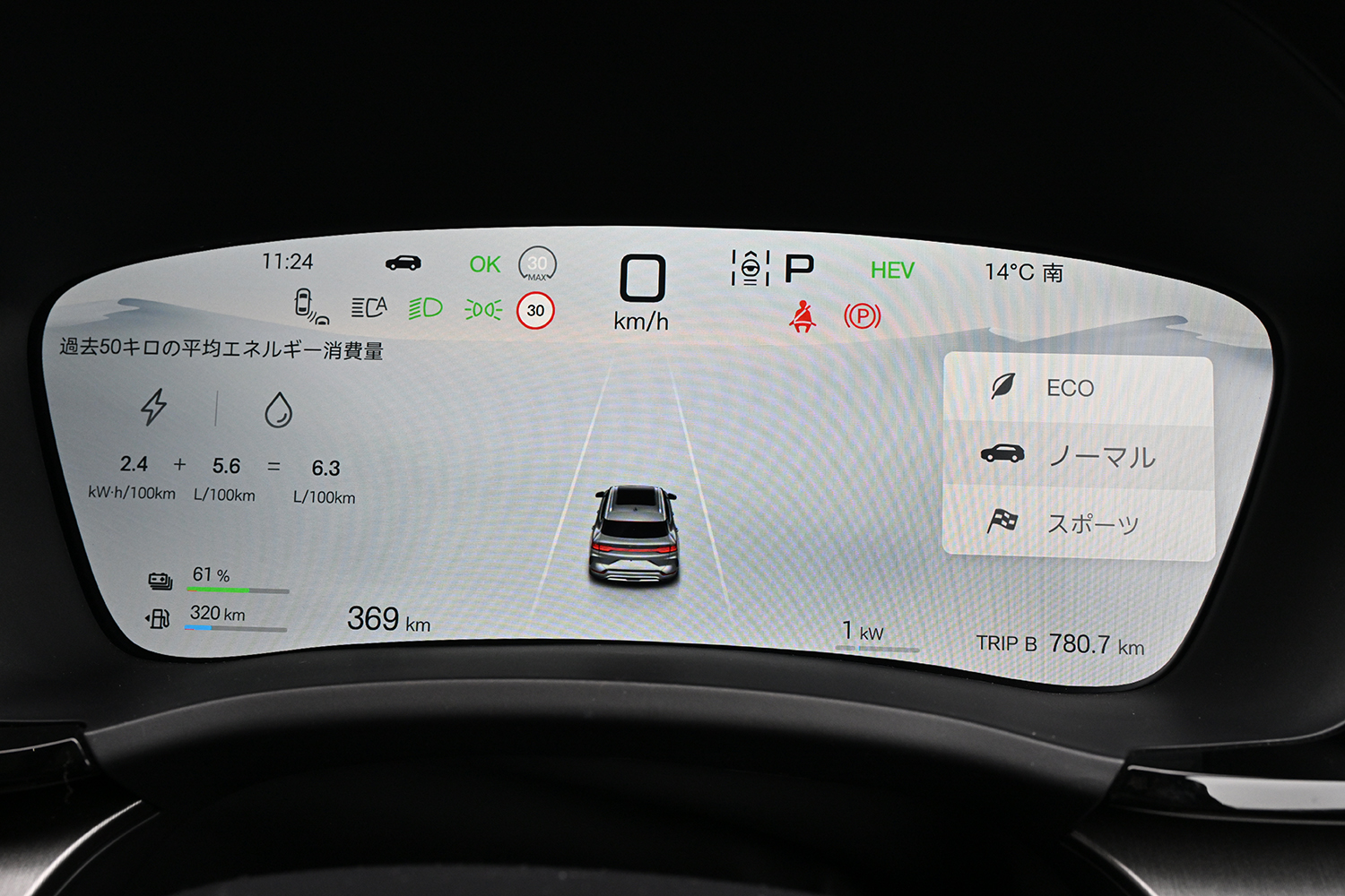 BYD シーライオン6のメーター