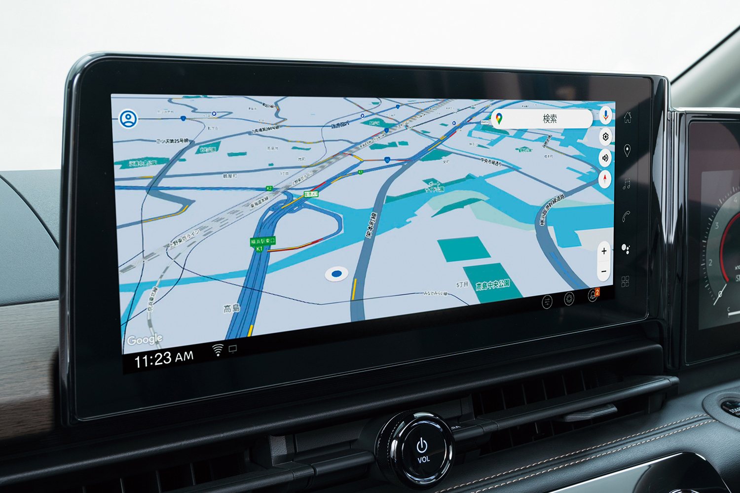 日産セレナのセンターディスプレイ